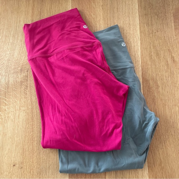 lululemon athletica Pants - Lululemon Set of 2 Align Crop Leggings Size 12